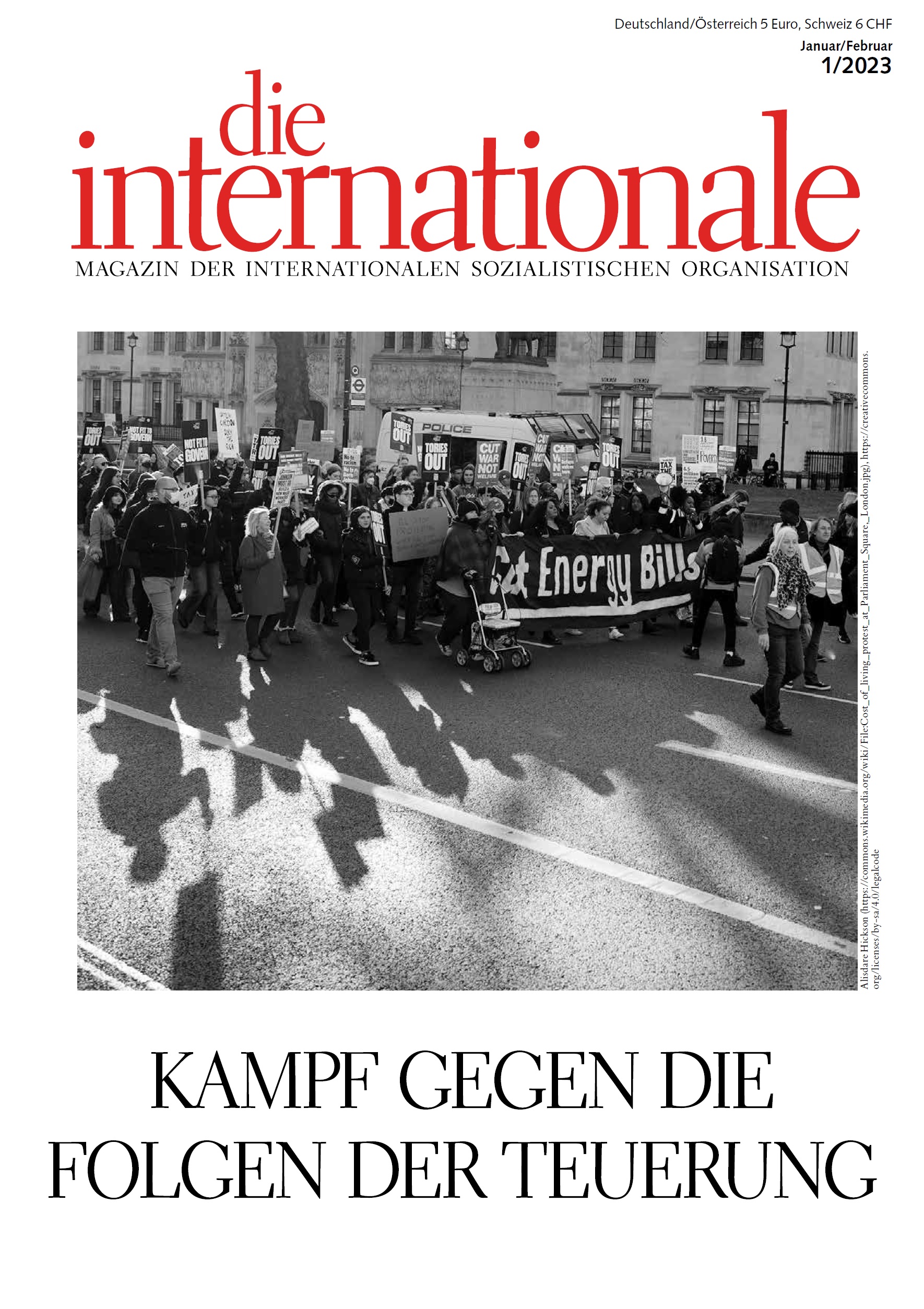 die internationale - Titelseite