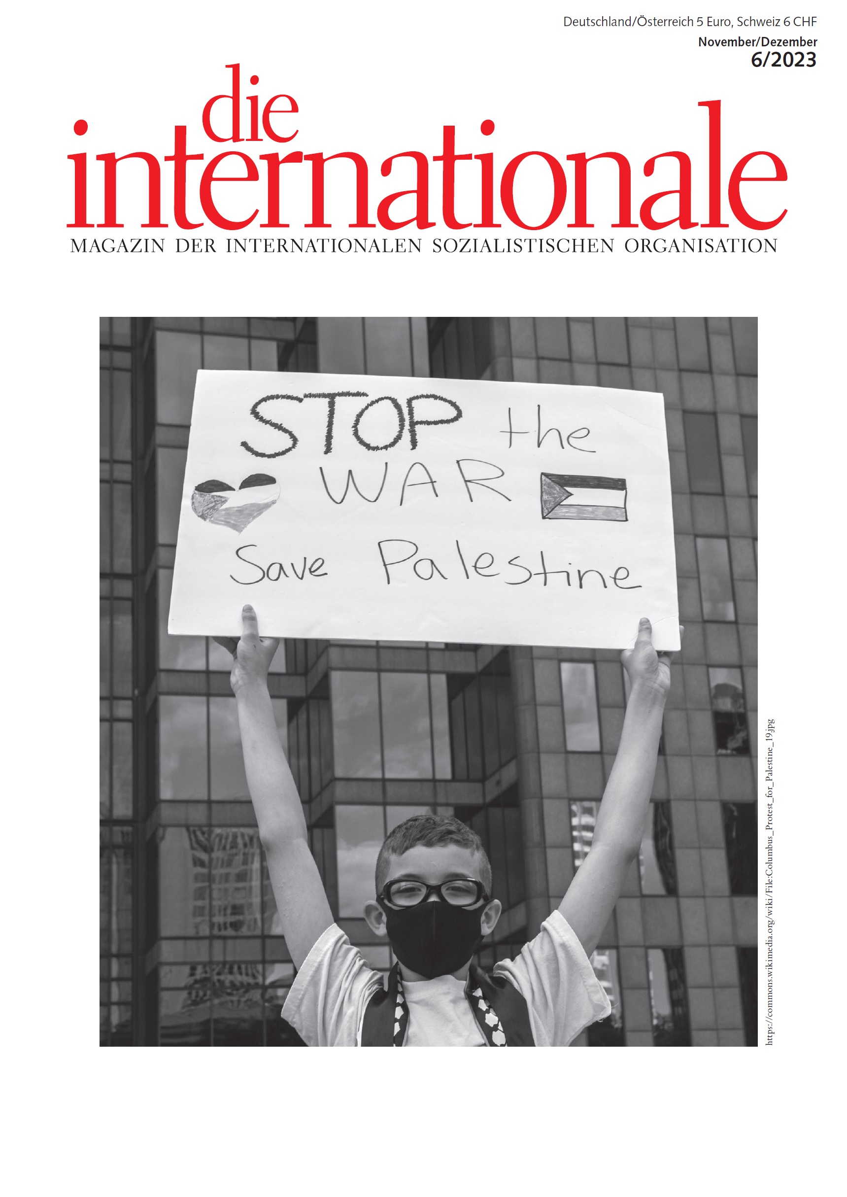 die internationale - Titelseite